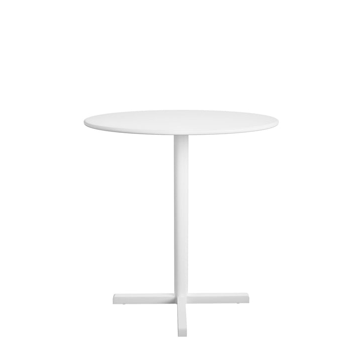 24" Round Indoor/Outdoor Steel Bistro Table - White - 1-Pack