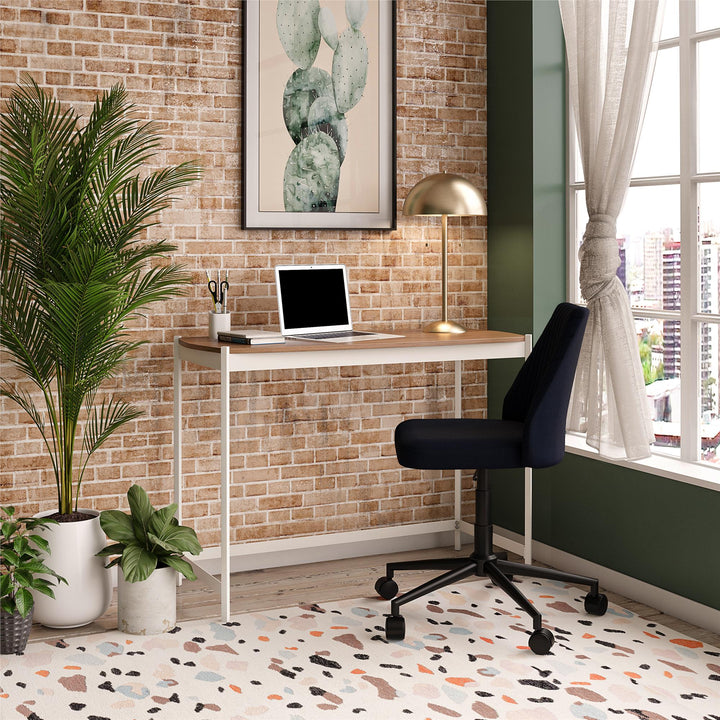 Modern work desk Tallulah style -  Florence Walnut