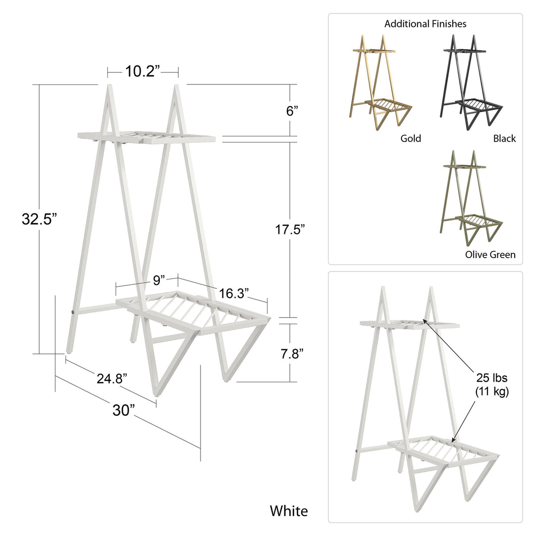 shelving plant stand - Gold