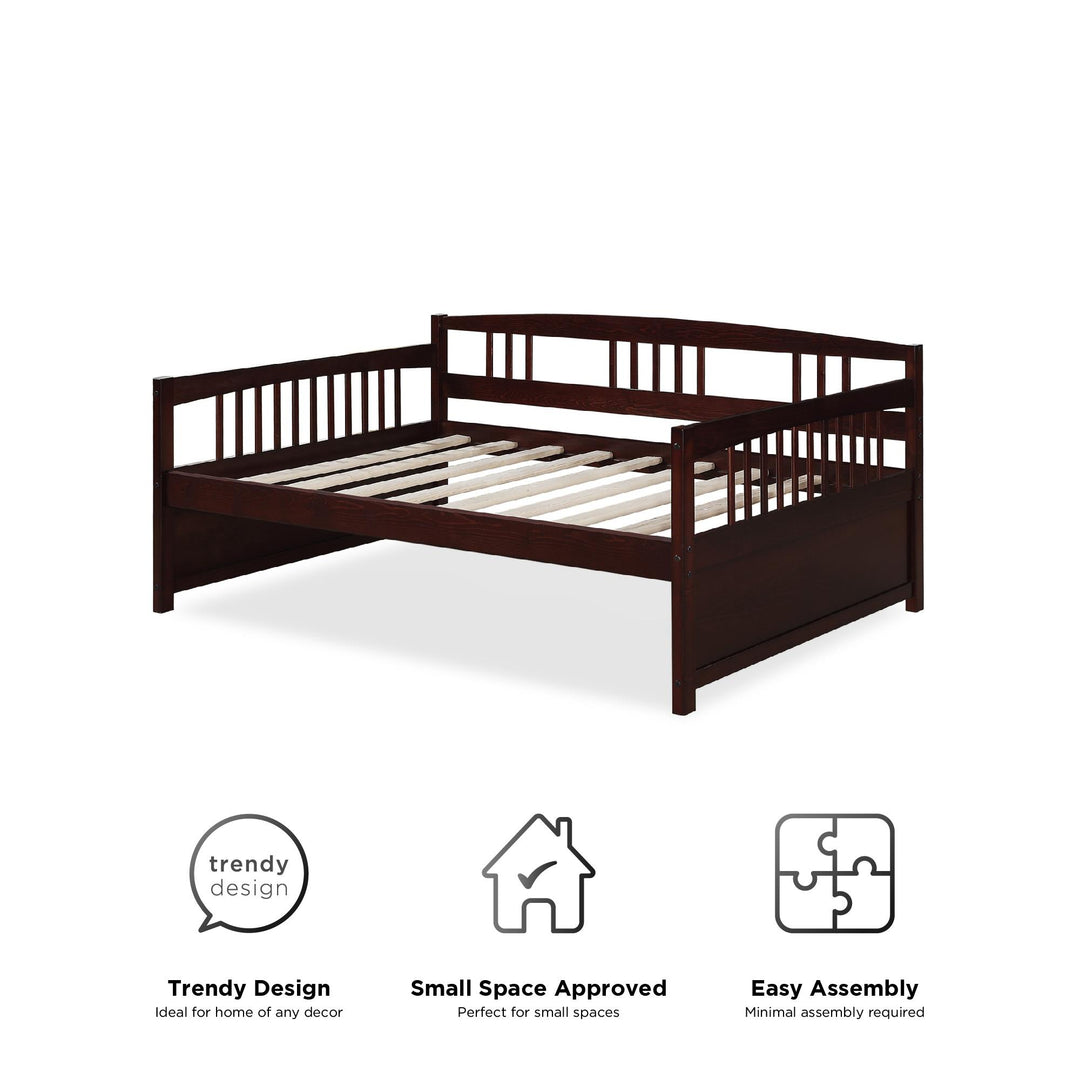 Morgan Daybed Full Size Wood -  Espresso  -  Full