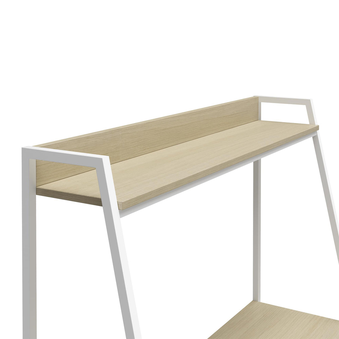 Modern Ladder Desk for computer -  Pale Oak