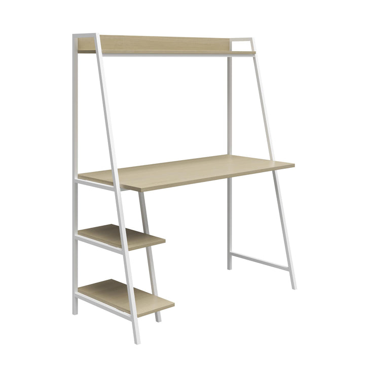 Durable Bushwick wooden desk -  Pale Oak