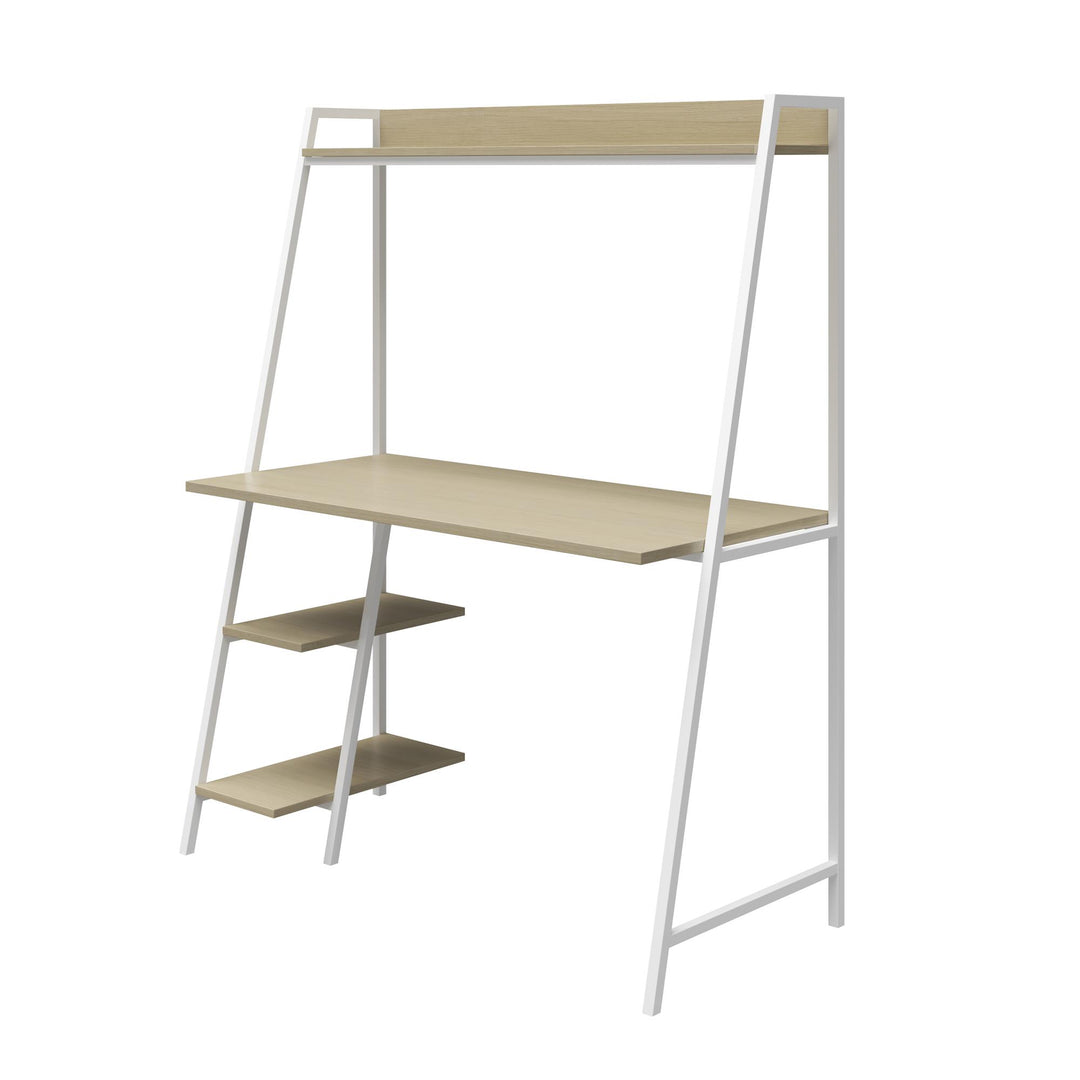 Bushwick desk with storage solutions -  Pale Oak