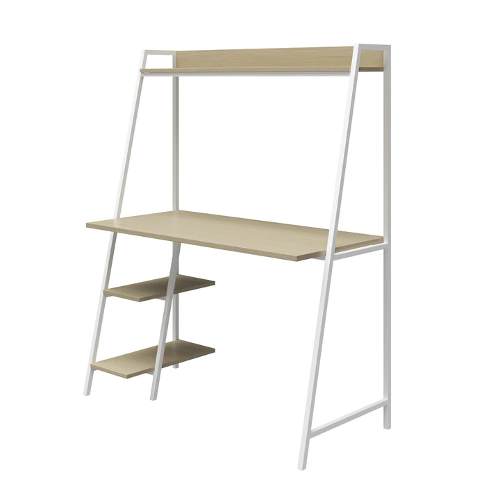 Bushwick desk with storage solutions -  Pale Oak