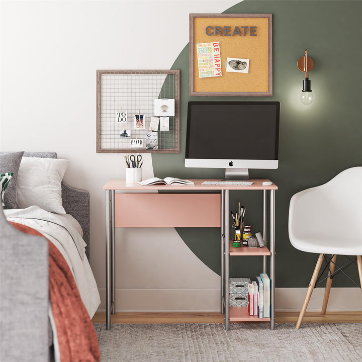 computer desk for bedroom - Light Pink