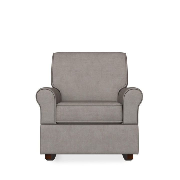 Mackenzie Microfiber Upholstered Rocker Chair with Wood Frame - Taupe
