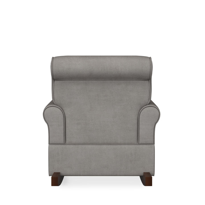 Mackenzie Microfiber Upholstered Rocker Chair with Wood Frame - Taupe