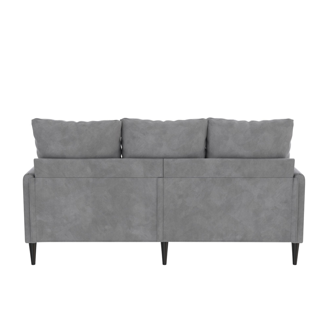 three seater velvet couch - Light Gray