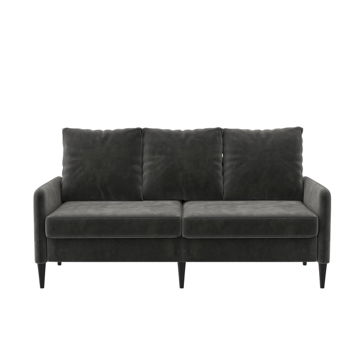 pillowback velvet sofa - Light Gray