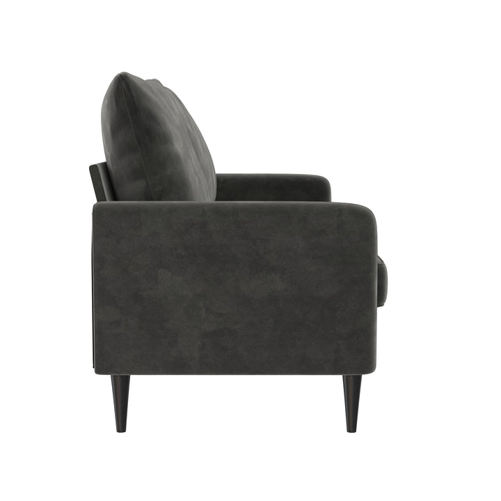 velvet 2 seater sofa - Dark Gray