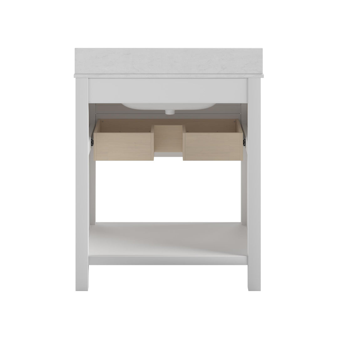 Maine 30 Inch Bathroom Vanity - White - 30"