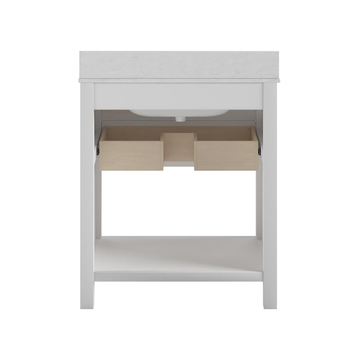 Maine 30 Inch Bathroom Vanity - White - 30"