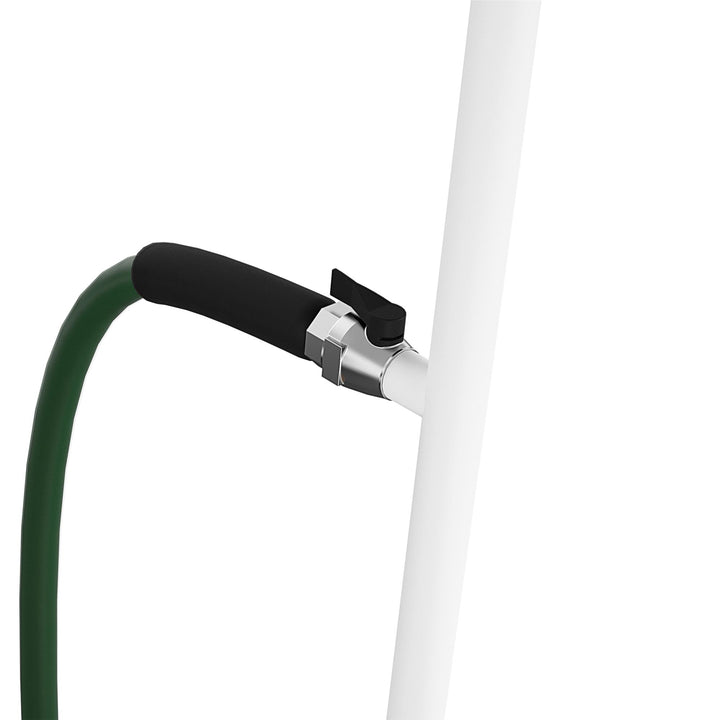 Outdoor shower with large base -  White 
