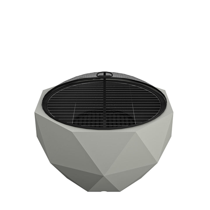 Ceramic fire pit for garden -  Gray