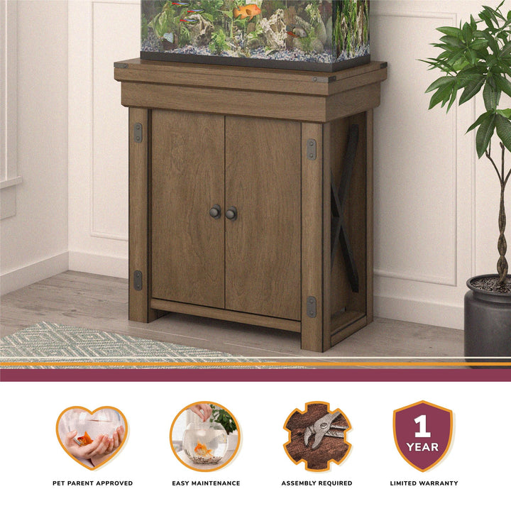 stand for a 20 gallon fish tank - Rustic Gray