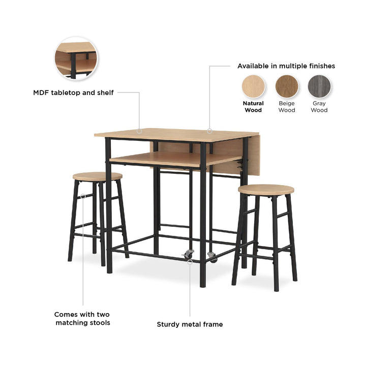 pub style kitchen table set - Natural