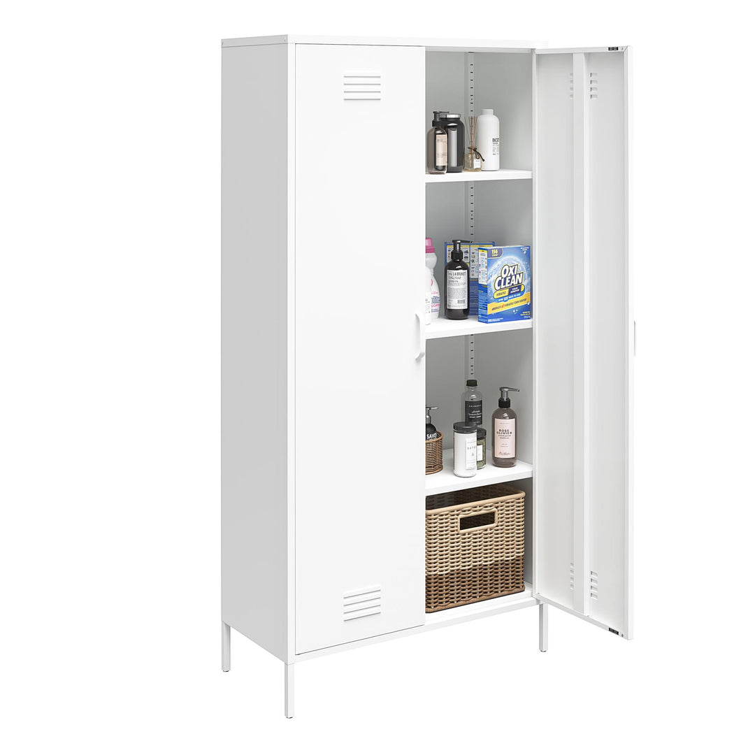 Tall closed cabinet - White