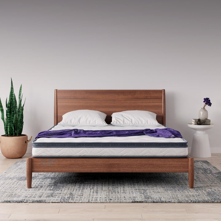 6" mattress with EuroTop design -  White - Full