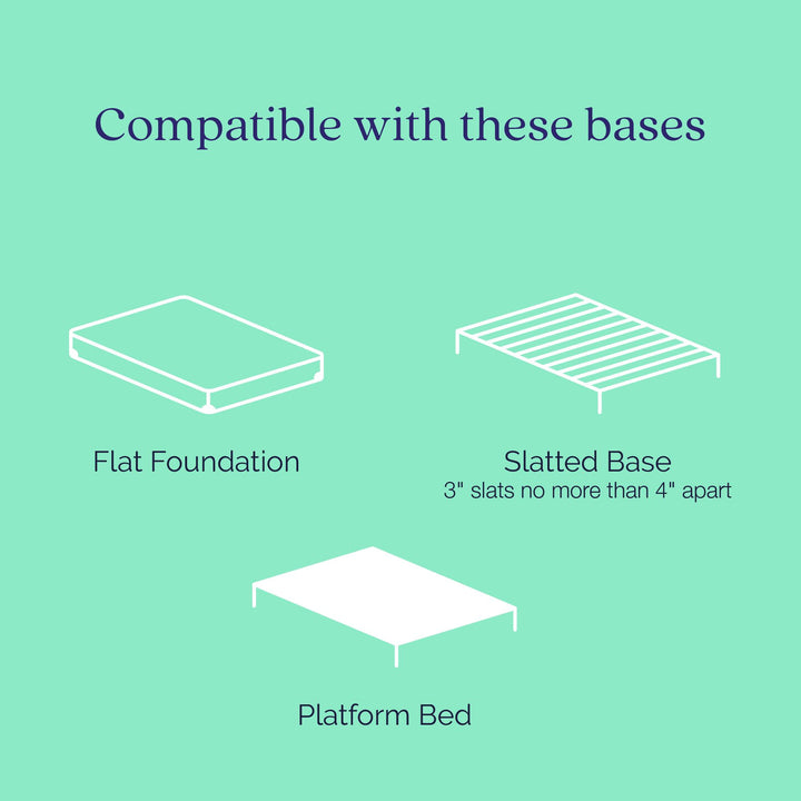 Essential 6" hybrid mattress -  White - Full