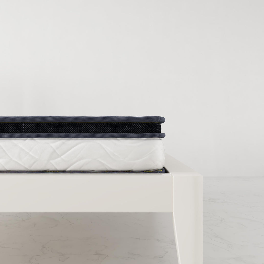 Innerspring mattress with EuroTop -  White - Full