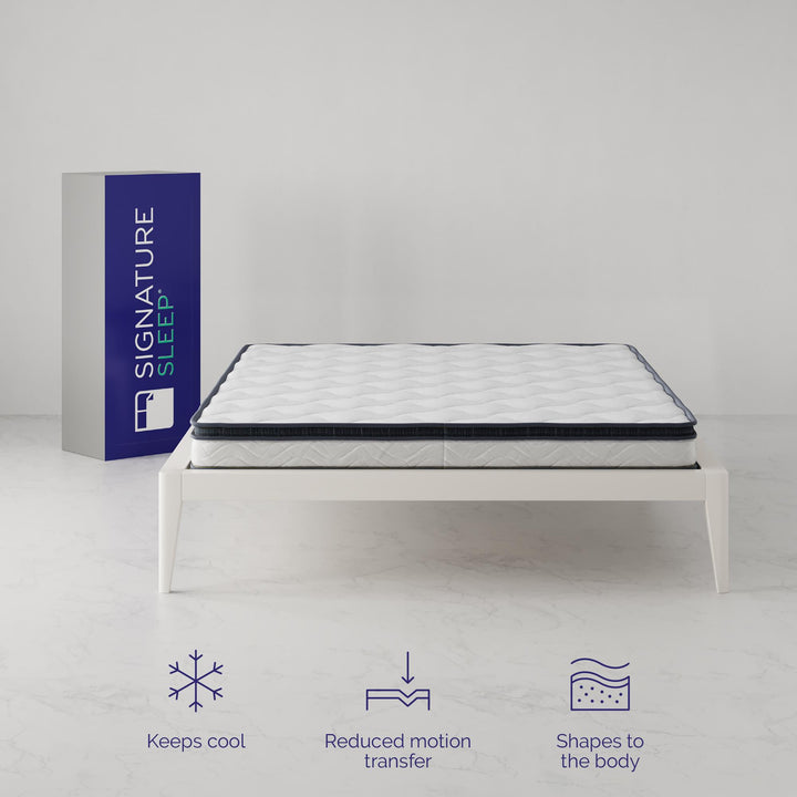 6" EuroTop mattress solutions -  White - Full