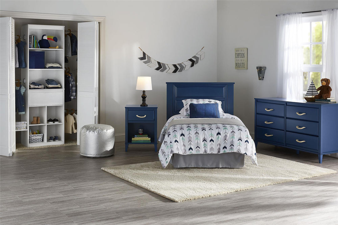 Sierra Ridge Mesa Kids' 6 Drawer Dresser with Rope Drawer Pulls - Blue