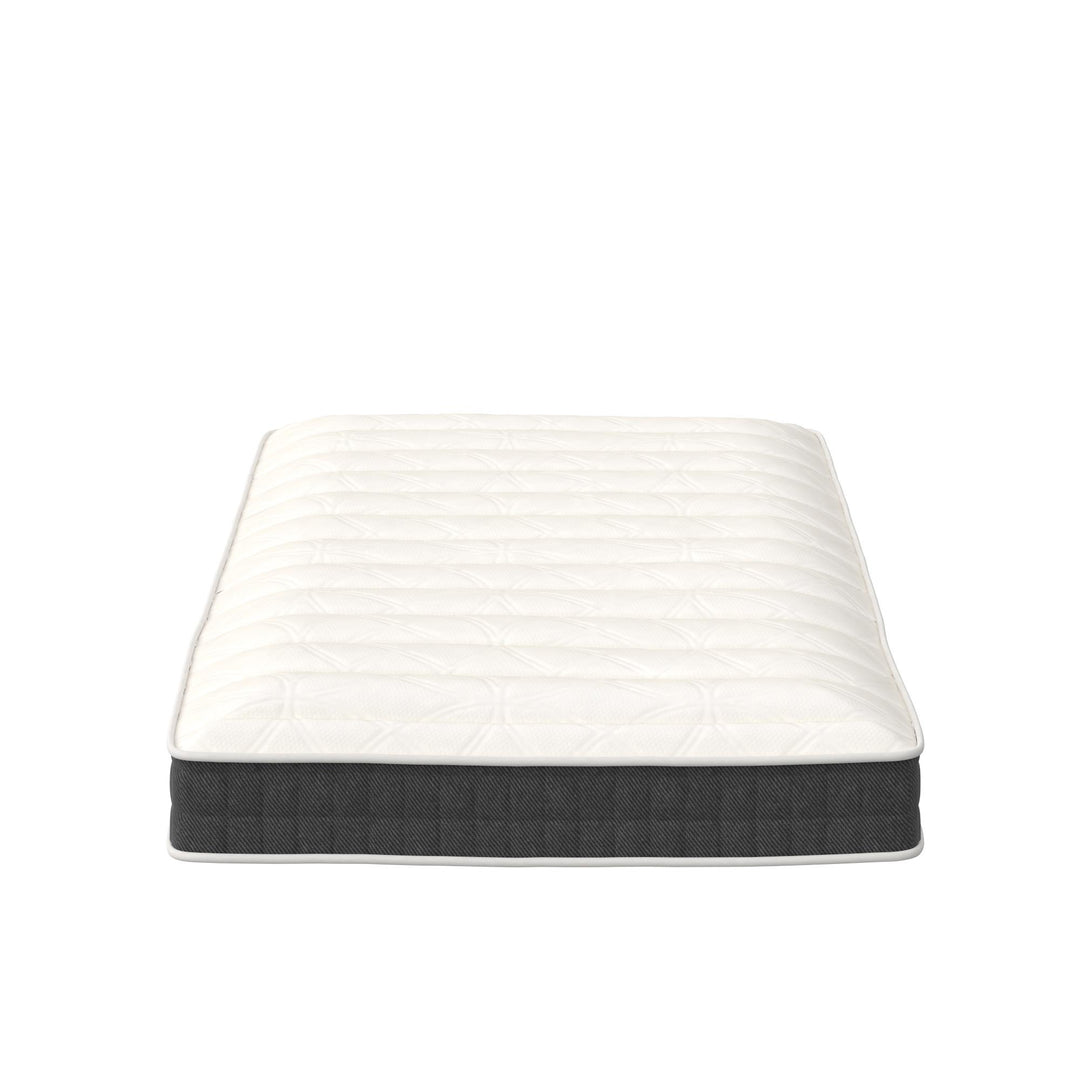 Contour 8 inch quality bed -  White - Queen