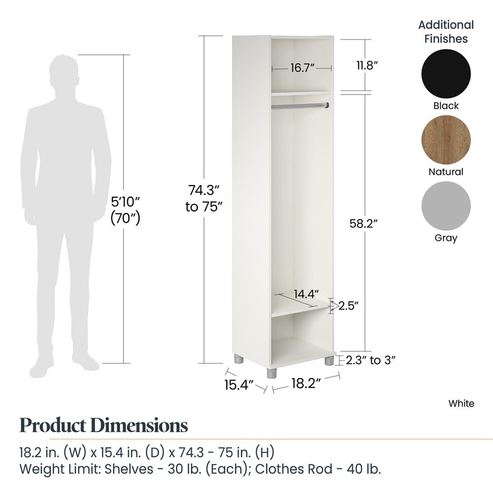 18" Wide Mudroom Cabinet with Basin Design -  Dove Gray