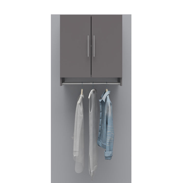 Cabinet with spacious hanging rod -  Graphite Grey