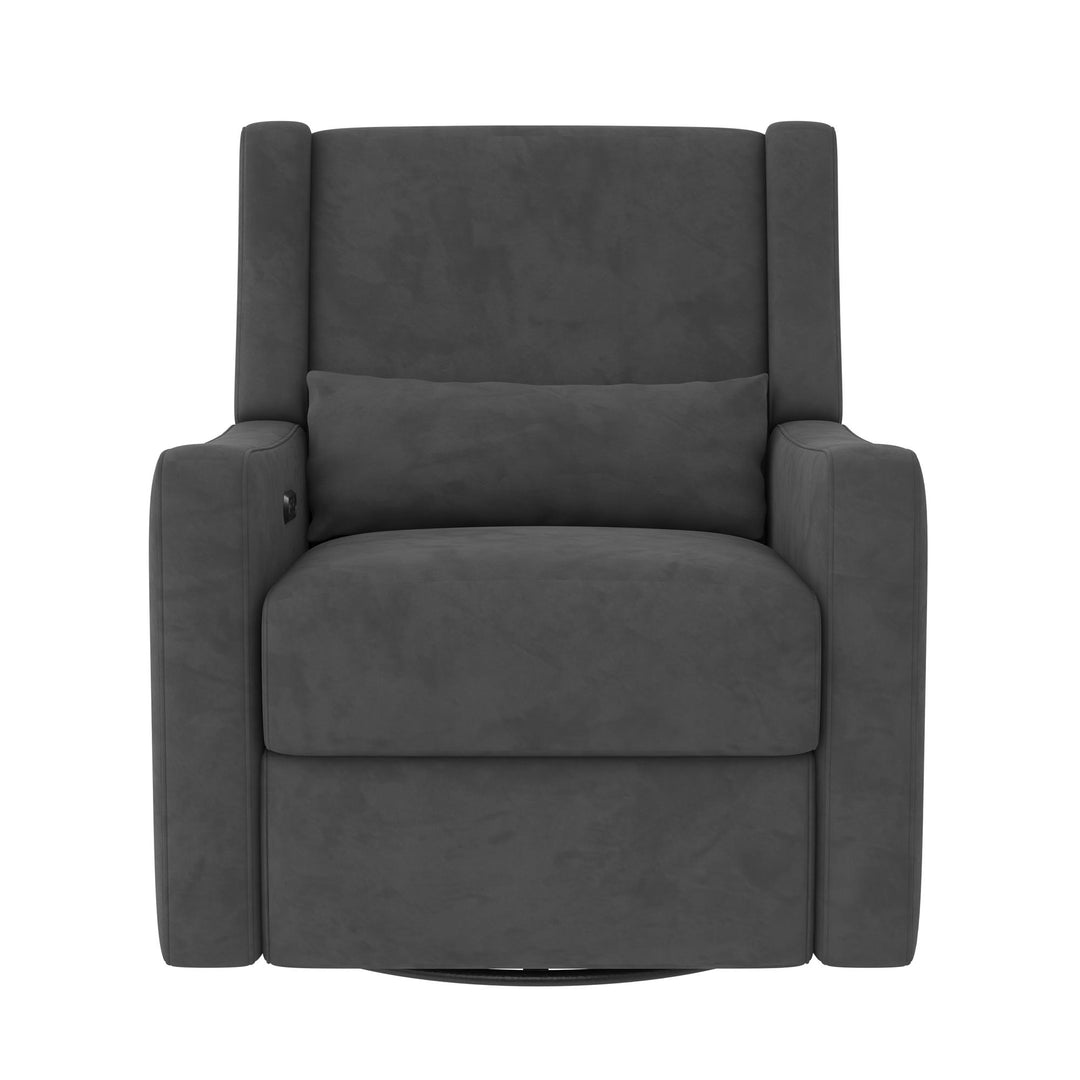 Otto Power Swivel Glider Recliner with USB Port  -  Gray