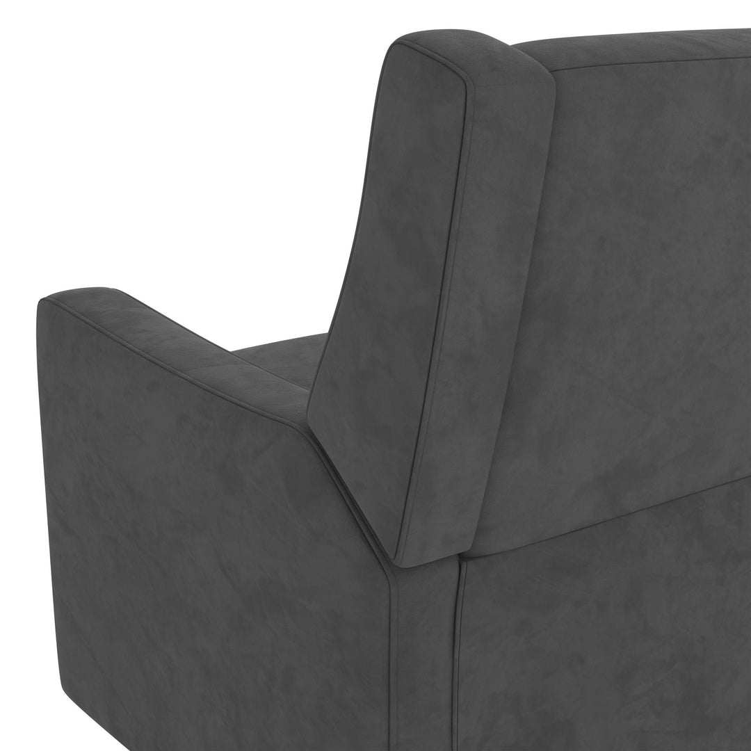 Otto Recliner Chair with Swivel Glider -  Gray