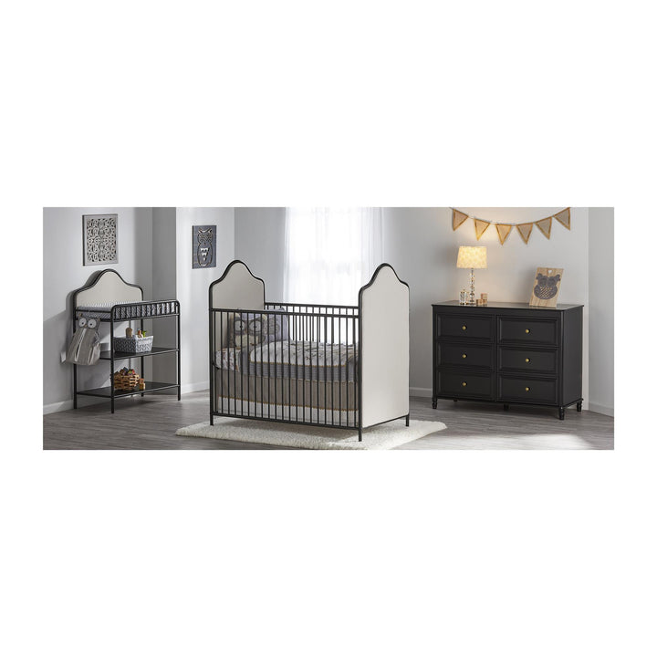Piper painted furniture with 6 drawers -  Black