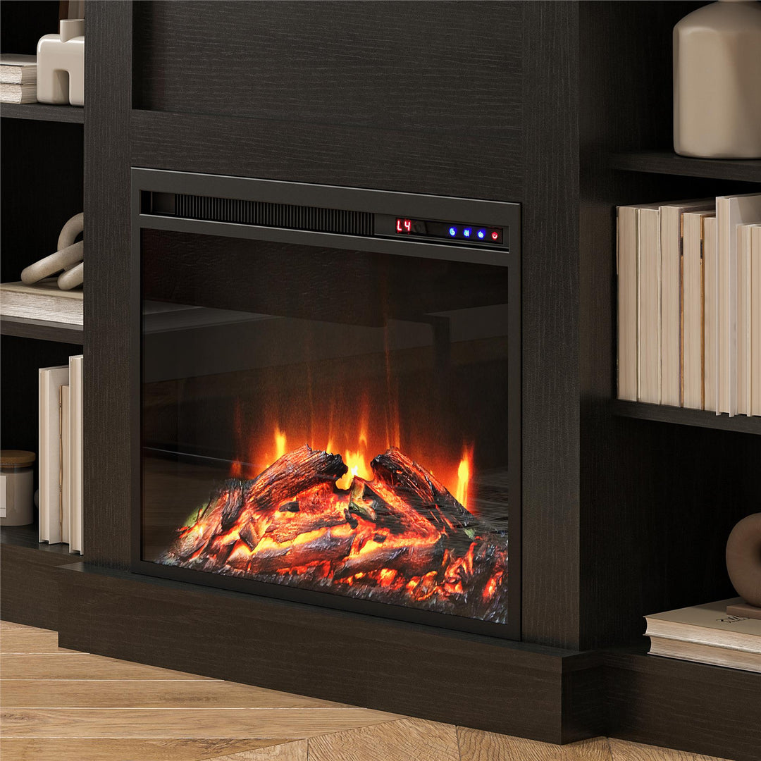 Hawke's Bay Design Electric Fireplace Mantel -  Black Oak