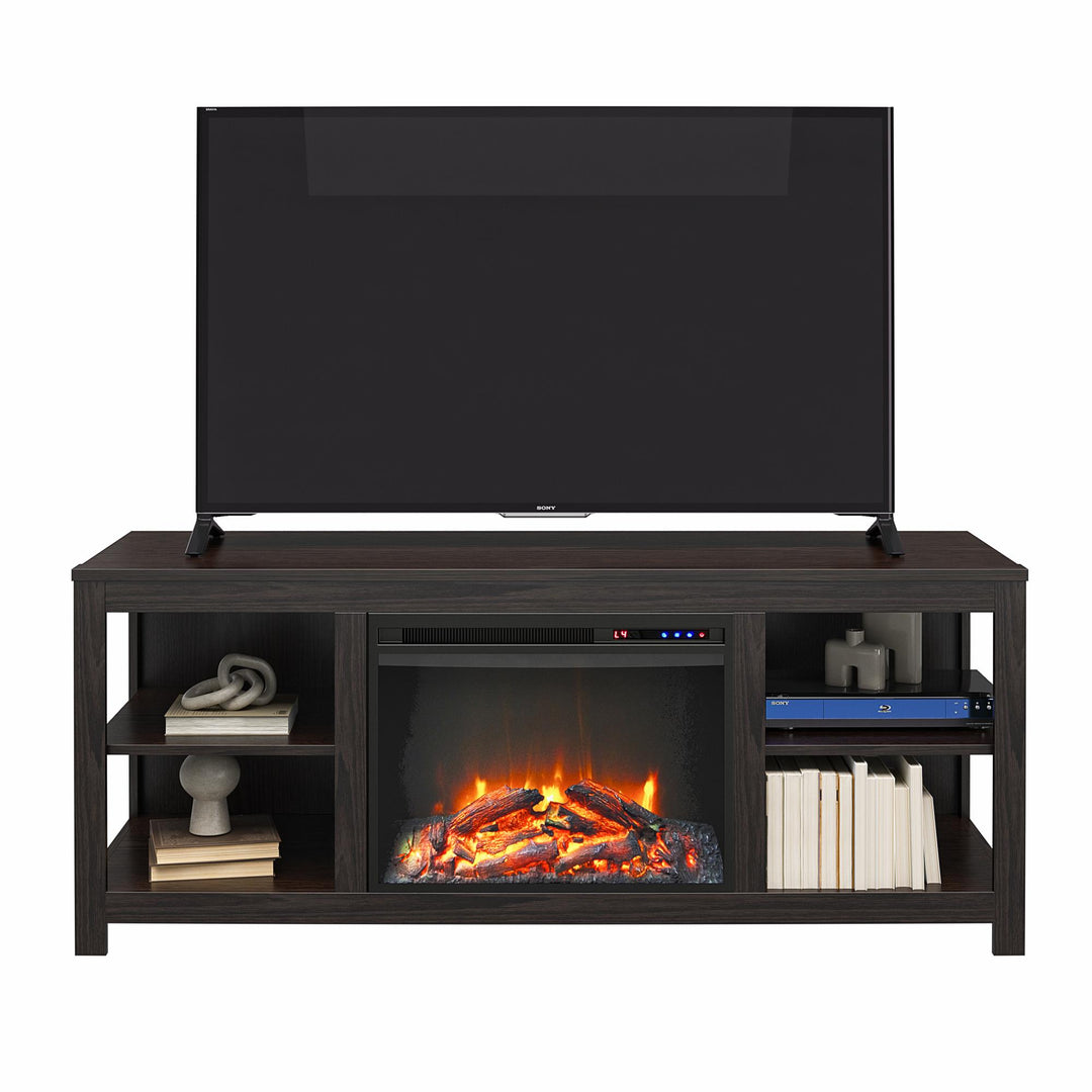 Best Melville Electric Fireplace TV Stand -  Espresso
