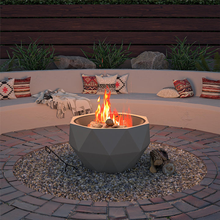COSCO outdoor wood burning fire pit -  Gray