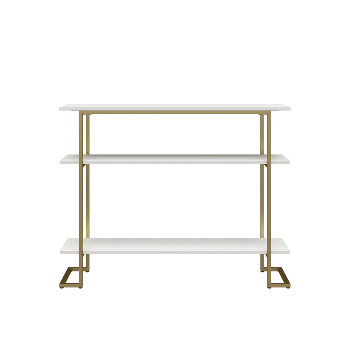 small metal console table - White