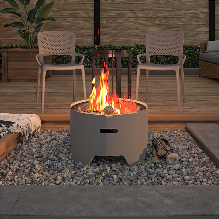 COSCO 23" round fire pit -  Gray