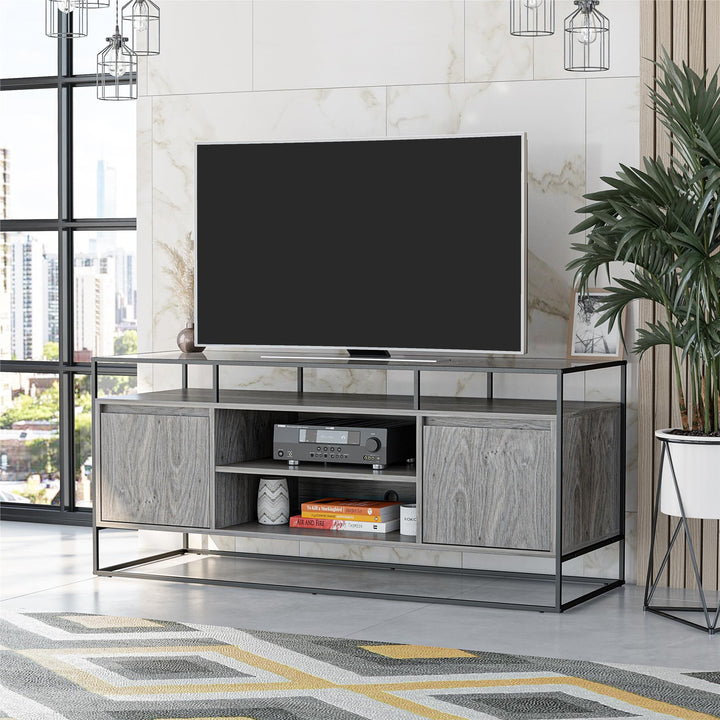 TV stand for 54" TVs -  Gray Oak