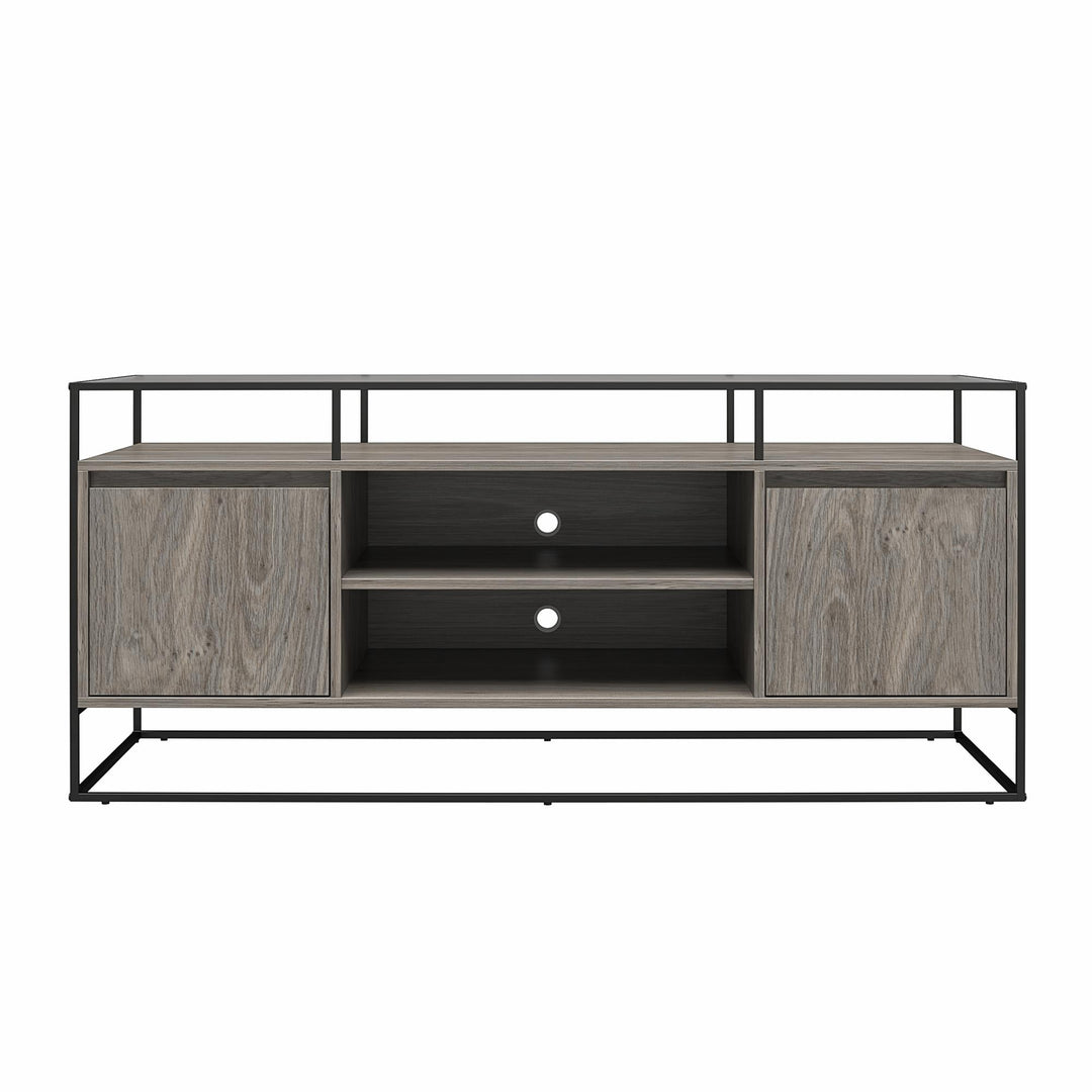 Camley Modern Media Console TV Stand for TVs up to 54 Inches  -  Gray Oak