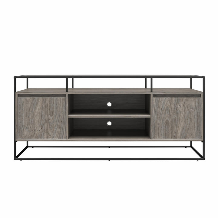 Camley Modern Media Console TV Stand for TVs up to 54 Inches  -  Gray Oak