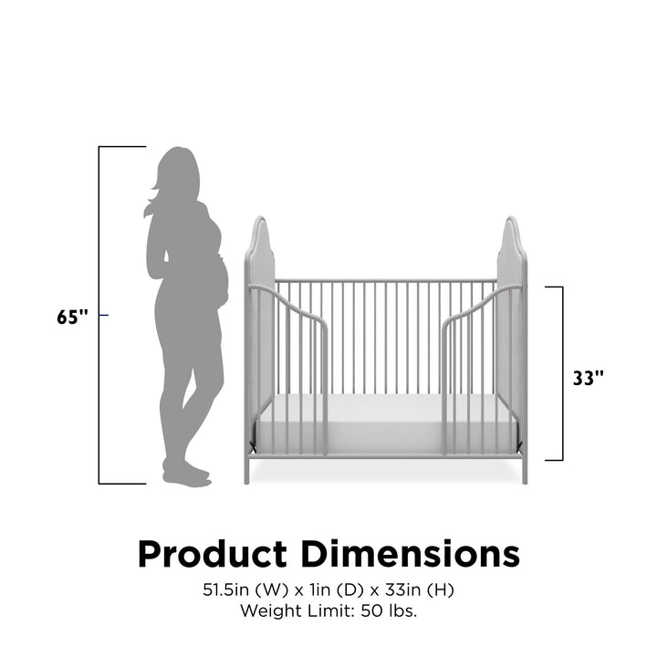 Safe toddler conversion set Piper -  Dove Gray