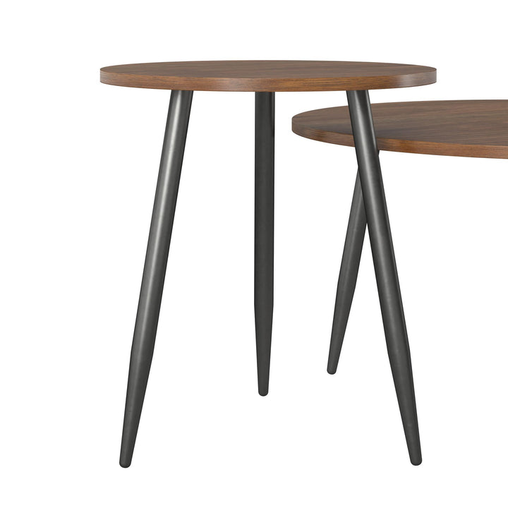 Coffee table with matching end tables -  Walnut