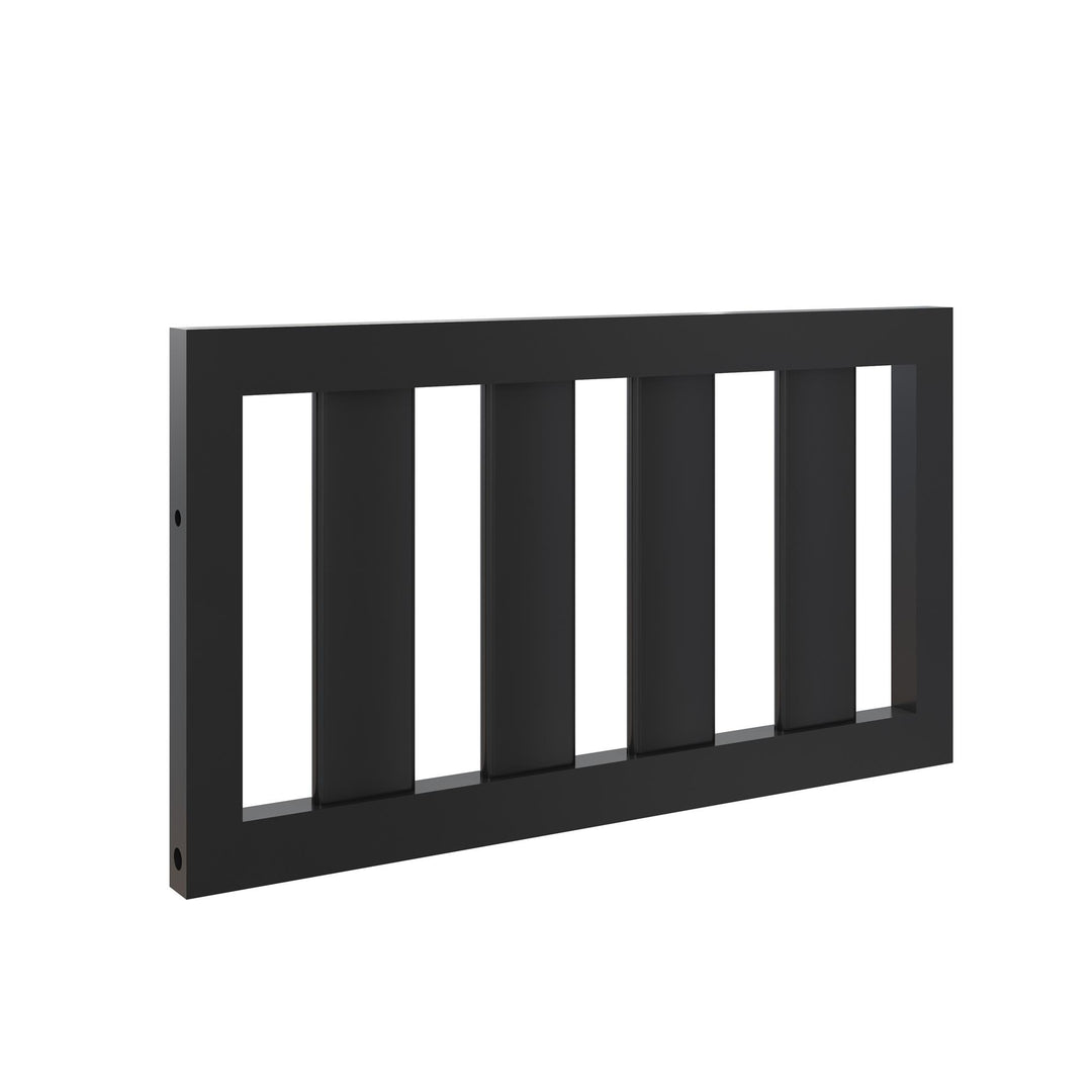 Miles Wooden Guardrail for Toddler Bed -  Black