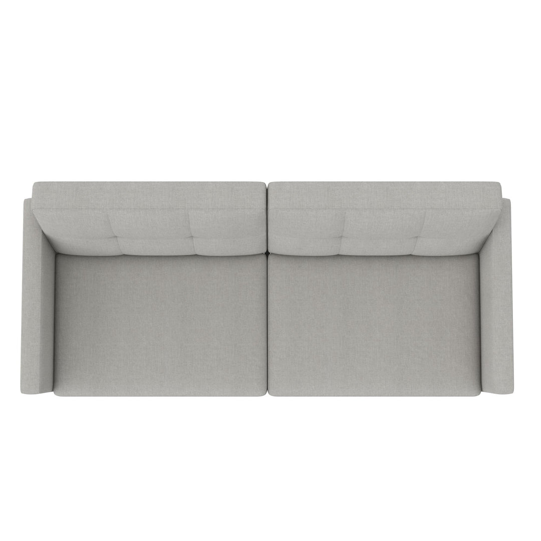 linen fabric convertible sofa - Sofa Grey