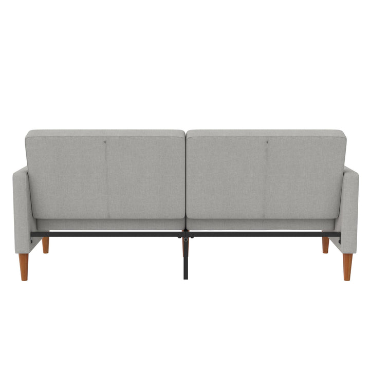 linen fabric convertible split back futon - Sofa Grey