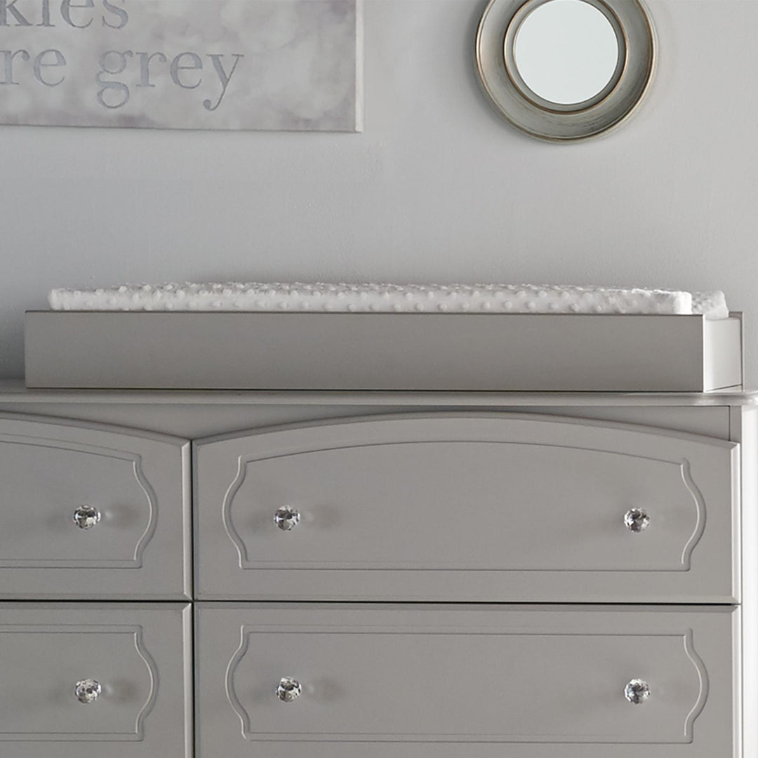 Safe and sturdy changing table topper -  Dove Gray