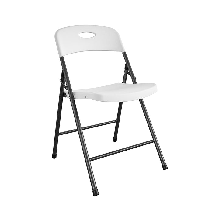 plastic folding chairs for outdoor events - White - 4-Pack
