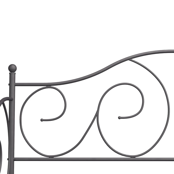 Victoria Metal Daybed with 15 Inch Clearance for Storage - Pewter - Full