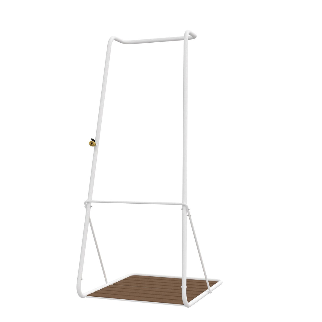 Rainey XL base outdoor shower design -  White 