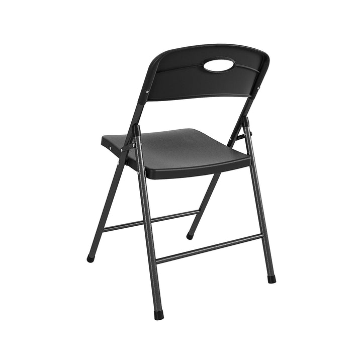 outdoor party chairs - Black - 4-Pack